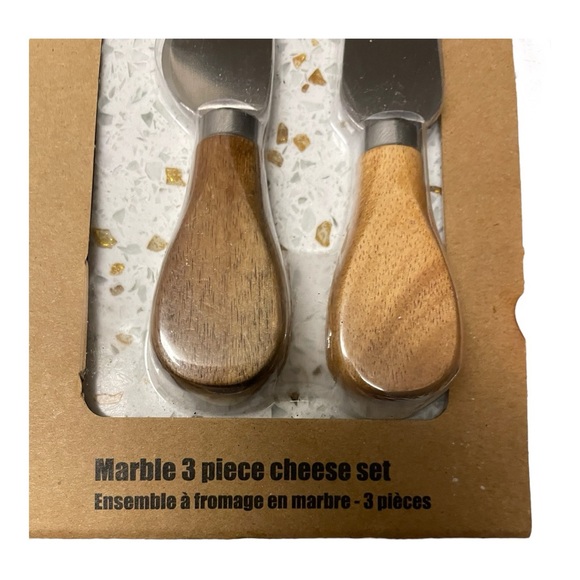 Bread + Butter Marble 3-Piece Cheese Set - Perfect for Entertaining! (NWT) - Picture 7 of 8